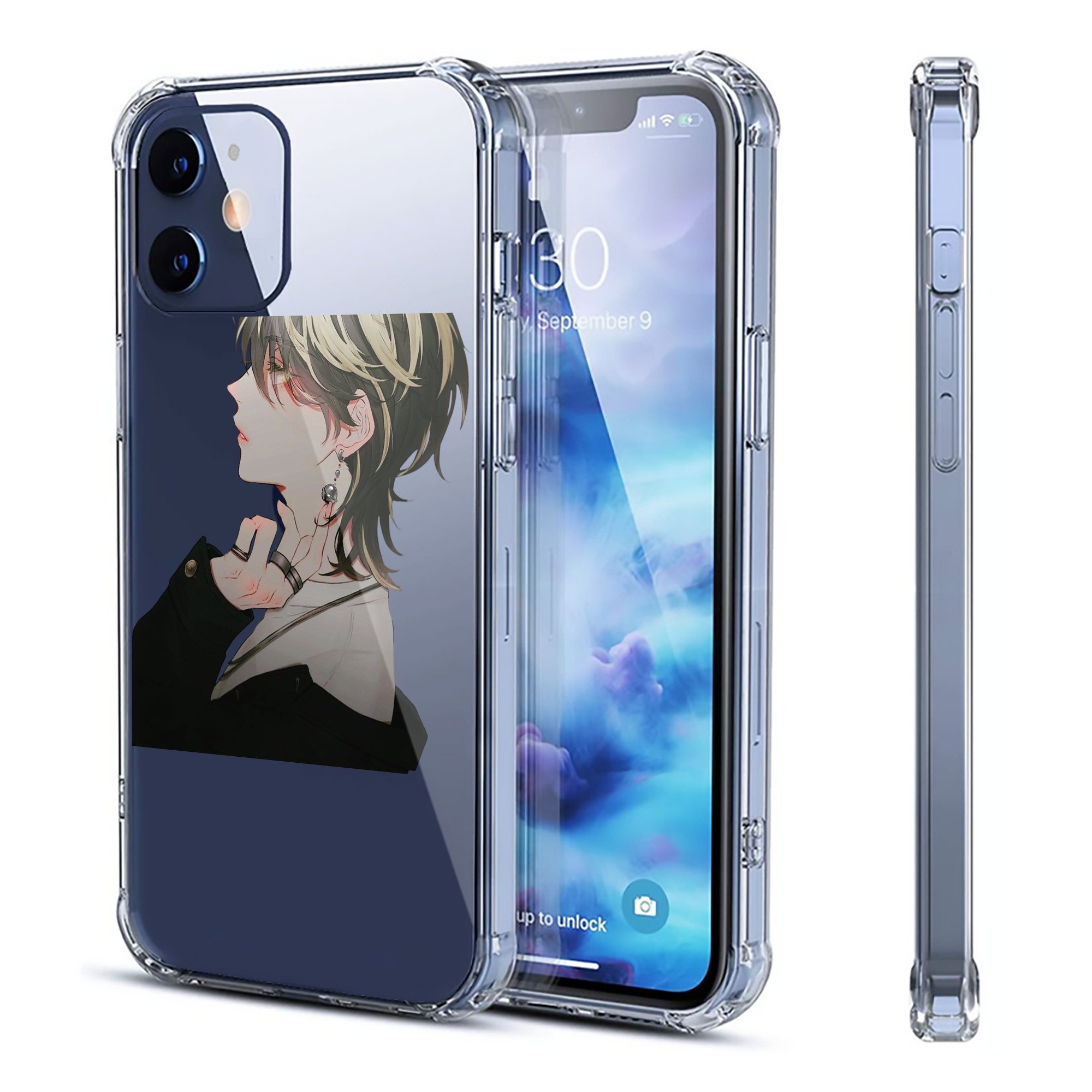（画像用） 東京リベンジャーズ Tokyo Revengers 【iPhone 12シリーズ対応】透明スマホケース（クリアソフトケース）